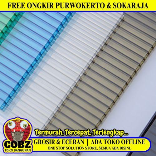 5 MM x 2.1 M x 11.8 M / TWINLITEGEN2 Atap Polykarbonat Rongga SilverMillenium