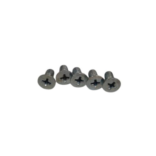 M 5 x 10 MM / TM Baut JF Kepala Rata Plus Putih Biji