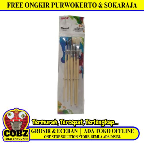 2 MM - 12 MM / JOYKO BR16 Kuas Lukis Tembok Kayu Besi Air Acyrlic Paint Brush Set
