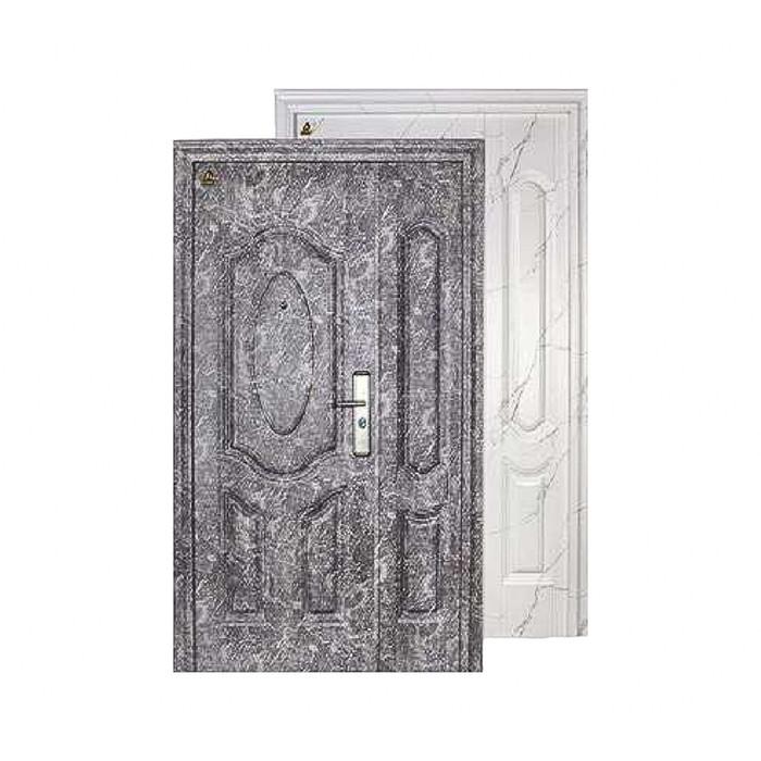 5 CM x 120 CM x 210 CM / FORTRESS MRBL FORT 120.10 MOM & SON Pintu Kamar Mandi Baja Putih Set