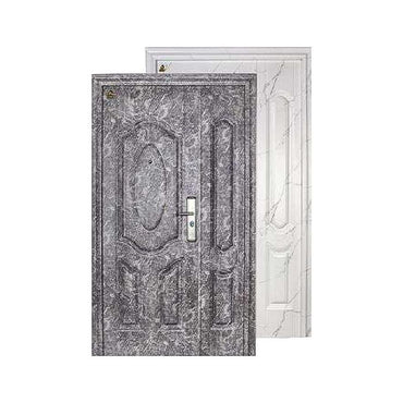 5 CM x 120 CM x 210 CM / FORTRESS MRBL FORT 120.10 MOM & SON Pintu Kamar Mandi Baja Putih Set