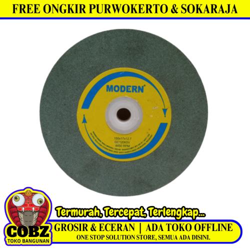 D 6 IN / MODERN Mata Gerinda Batu Gosok Asah Kaca Grinding Wheel