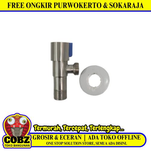 1/2 IN / HANDLE Stop Kran Air Shower Kloset Monoblok Stainless