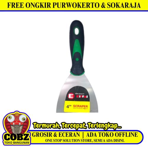 4 IN / EIFFE Sekrap Kape Scrapper Cat Perata Acian Gagang Bahan