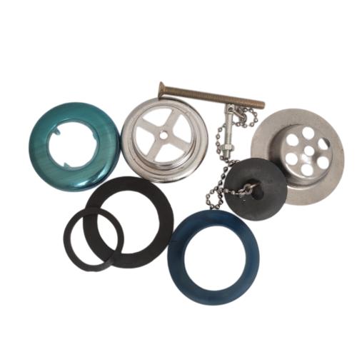 1 1/4 INCH / WJ Sifon Botol Saringan Pipa Wastafel Stainless Set