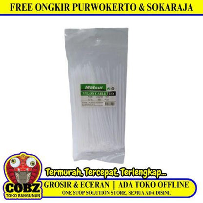 2.5 MM x 150 MM / MATSUI Kabel Cable Ties Tali Ripet 15 CM Putih Pack