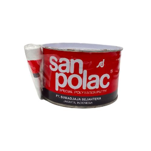 1 KG / SANPOLAC Dempul Tambal Lubang Plastik Kayu Besi Mobil Kaleng