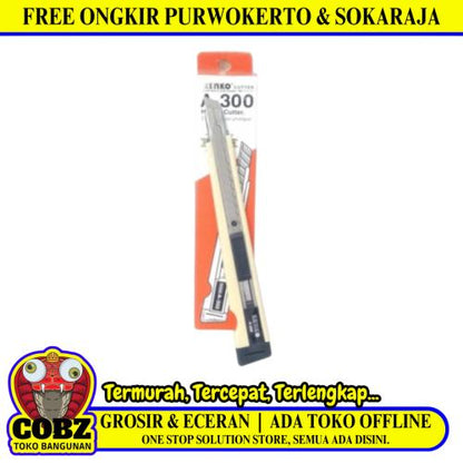 KENKO A300 Pisau Cutter Pemotong Kertas Utility Heavy Duty Blade Kecil