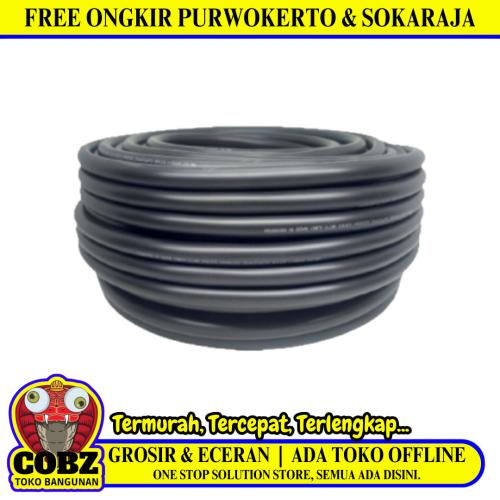 4 INTI x 10 MM x 50 M / KITANI NYY Tunggal Kabel Tembaga SNI Hitam Roll