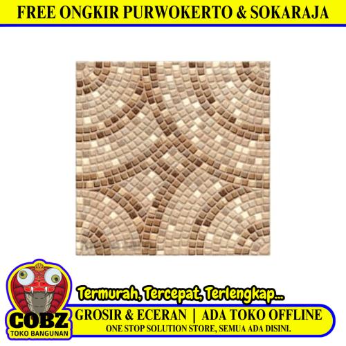 30 CM x 30 CM / ASIA TILE OXFORD Keramik Lantai Teras Garasi Matte Brown Dus