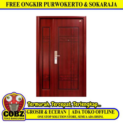 5 CM x 120 CM x 210 CM / FORTRESS FORT 120.13 MOM & SON Pintu Baja Coklat Set