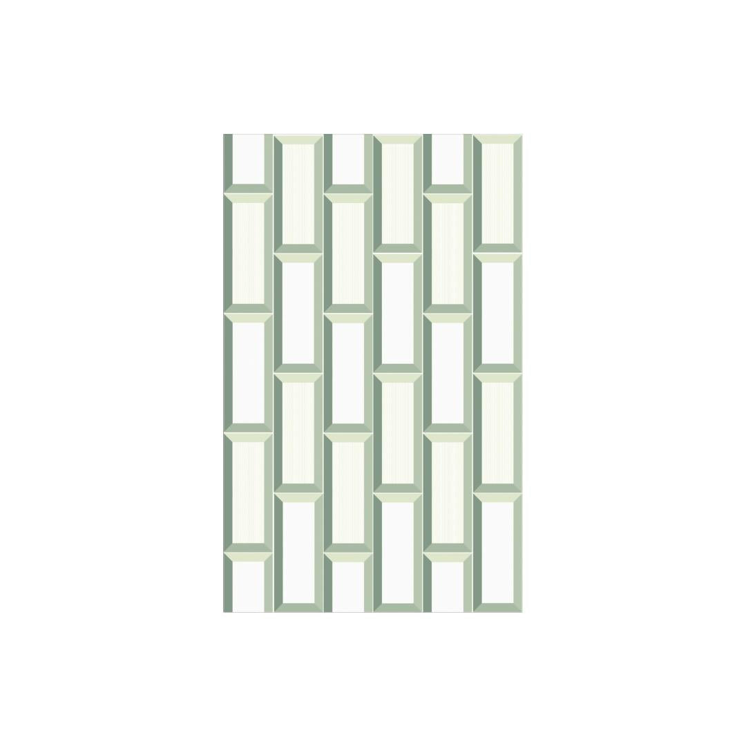 25 CM x 40 CM / UNO ZURICH Keramik Dinding Kamar Mandi Glossy Green Dus