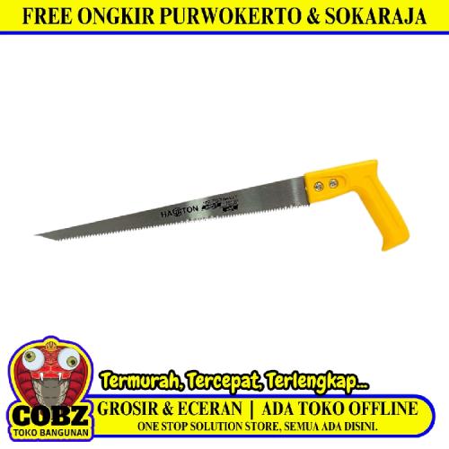 14 IN / HASTON Gergaji Gendewa Gorok Potong Besi Logam Gagang Fiber
