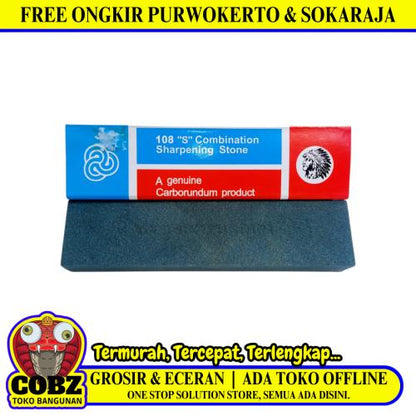 8 IN / CARBORUNDUM 108 Mata Gerinda Batu Gosok Asah Besi Grinding Wheel