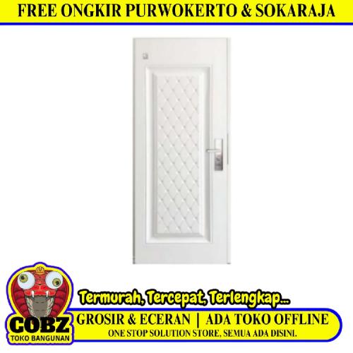 4 CM x 80 CM x 210 CM / FORTRESS URBAN 80.05 SINGLE Pintu Kamar Mandi Baja White Set