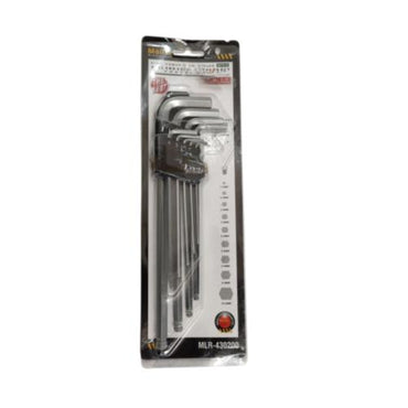 1.5 MM - 10 MM / MOLLAR Kunci L Hexagon Ballpoint Panjang Wrench Screw 9 Pcs Set