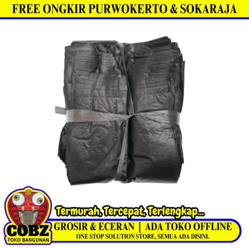 14 CM x 28 CM / TM Plastik Kresek Loss Kiloan Hitam Kg