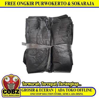 14 CM x 28 CM / TM Plastik Kresek Loss Kiloan Hitam Kg