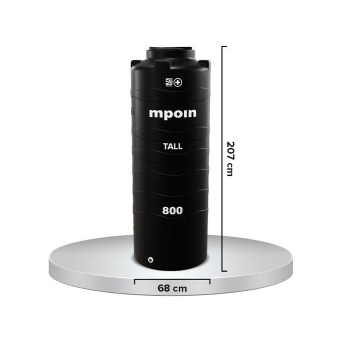 840 L / MPOIN + TALL T800 Water Torrent Tangki Tandon Air PVC Red + Acc Set