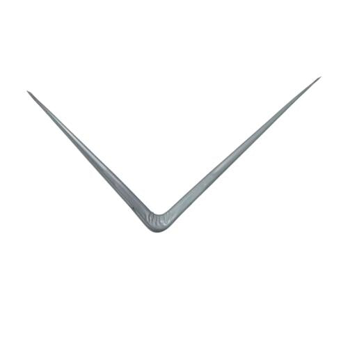 8 IN x 10 IN / TM Siku Rak L Shelf Brackets Penyangga Abu - Abu Tipis