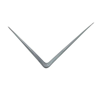 8 IN x 10 IN / TM Siku Rak L Shelf Brackets Penyangga Abu - Abu Tipis