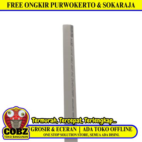 25 MM x 40 MM x 1700 MM / NISO Kabel Dak Ducting Trunking Protector Putih Batang