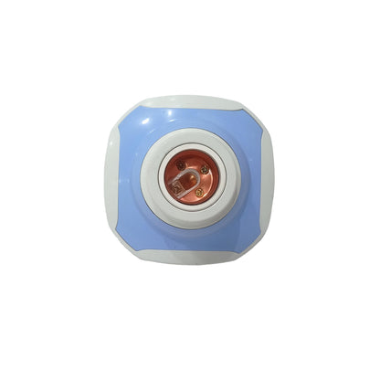 ZODIAK Fitting Tempat Lampu Plafon Atap Tempel Kotak Besar Biru