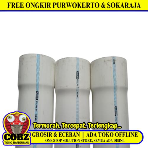 6 IN / RUCIKA WAVIN AW Lis Biru Pipa Pralon Paralon PVC Putih Batang