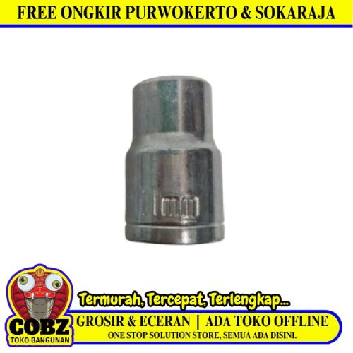 6 PT x 1/2 IN x 11 MM / TM Mata Kunci Sok Shock Socket Chrome