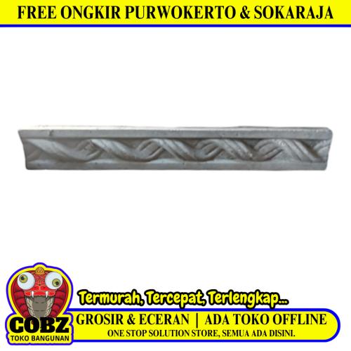 50 CM / KT Anyam List Profil Beton Lisplang Tempel Plafon Tembok GRC Biji