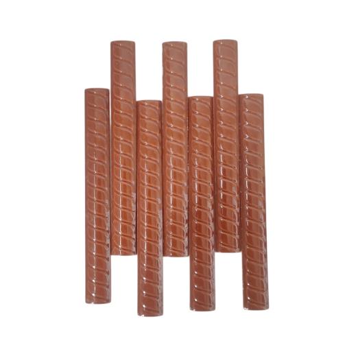 20 CM / NM Kuku Macan Bon Bon Lis Keramik Permukaan Brown Lembar