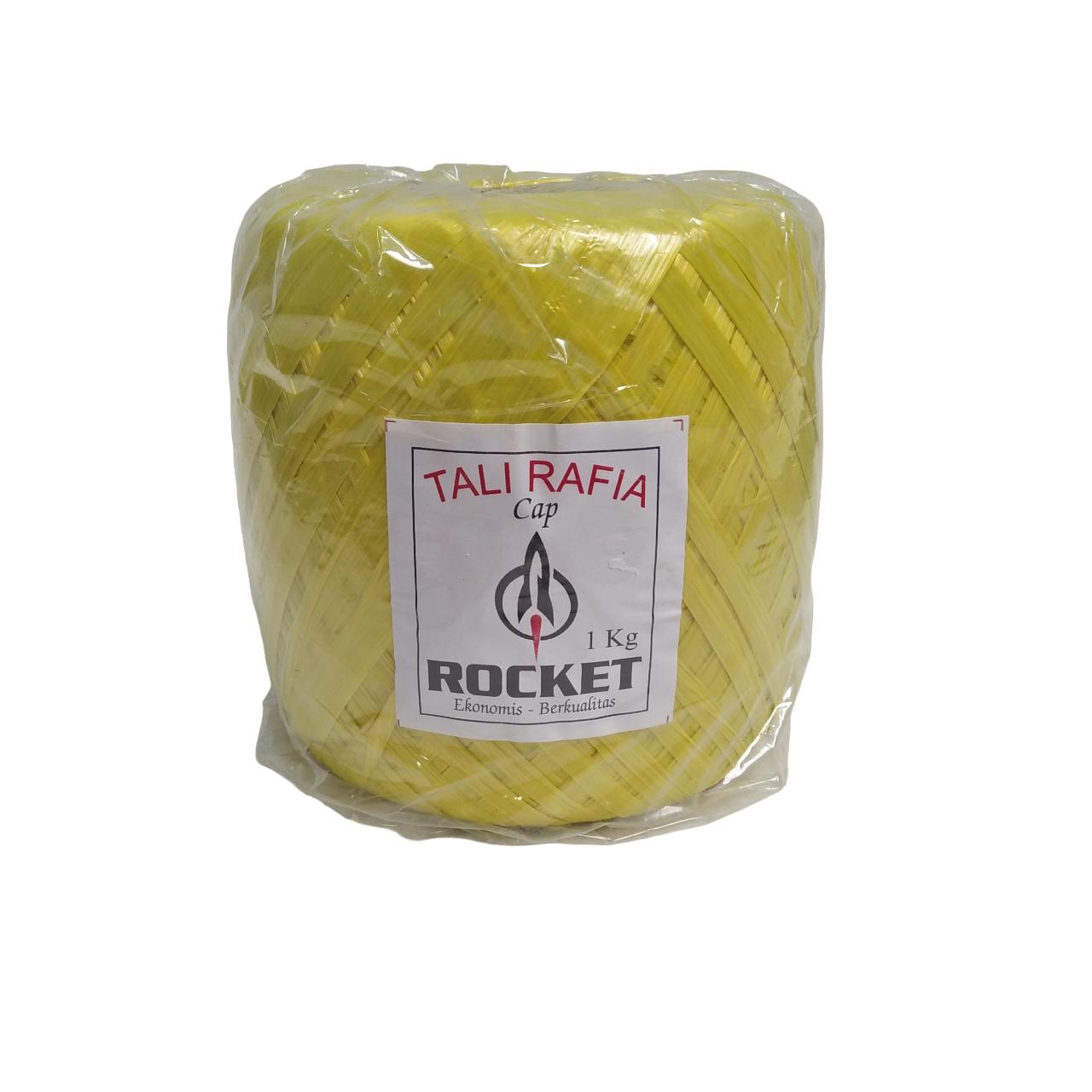 1 KG / ROCKET Tali Rafia Ikat Gulungan Kecil Plastik PVC Warna Roll