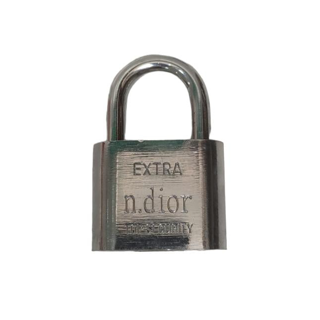 40 MM/N. DIOR Gembok Pintu Pagar Padlock Anti Maling Leher Pendek Putih