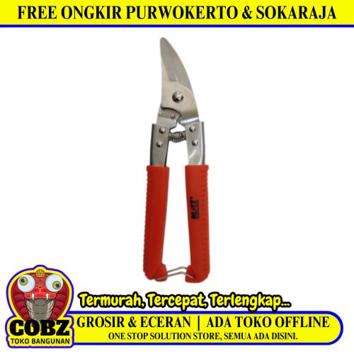 8 IN / BLITZ Gunting Dahan Bengkok Ranting Tanaman Pruning Shears Gagang Karet