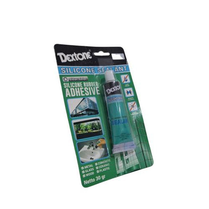 30 GR / DEXTONE SILICONE SEALANT Rubber Adhesive Lem Kaca Tube