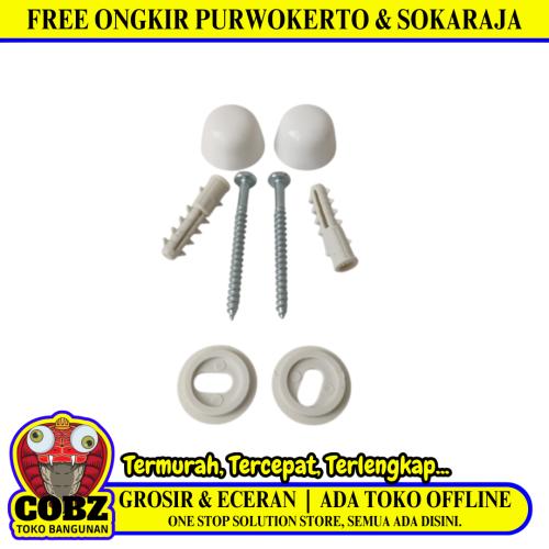 NM Baut Sekrup Bracket Tanam Kloset Duduk Monoblok Set