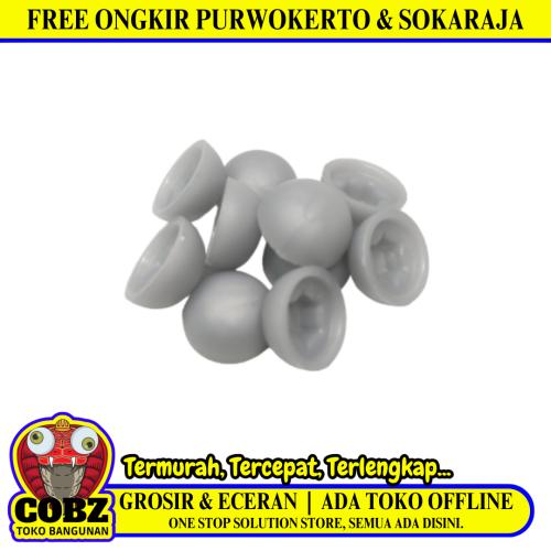 COBZ Monel Cover Dop Tutup Kepala Baut Roofing Hex PVC Abu  Abu