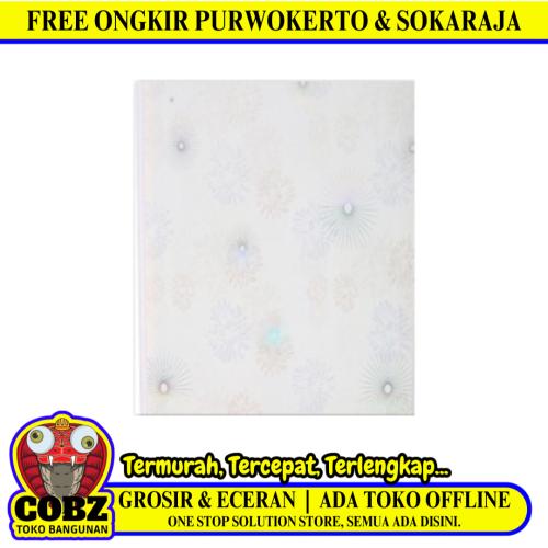 8 MM x 25 CM x 3 M / SHUNDA PLAFON PL.25.09 Plafon Gypsum GRC U PVC Hotstamping Lembar