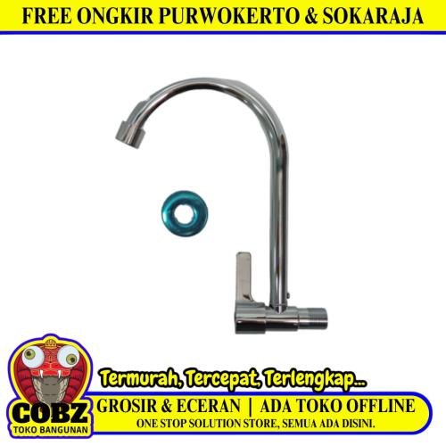 1/2 IN / COBZ CBABH05 Kran Angsa Sink Bak Cuci Piring Tembok Stainless