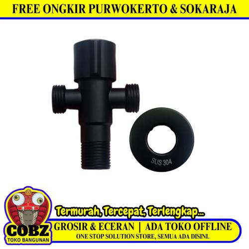 1/2 IN / ONDA SUS 304 Stop Kran Air Cabang Tee Shower Kloset Stainless