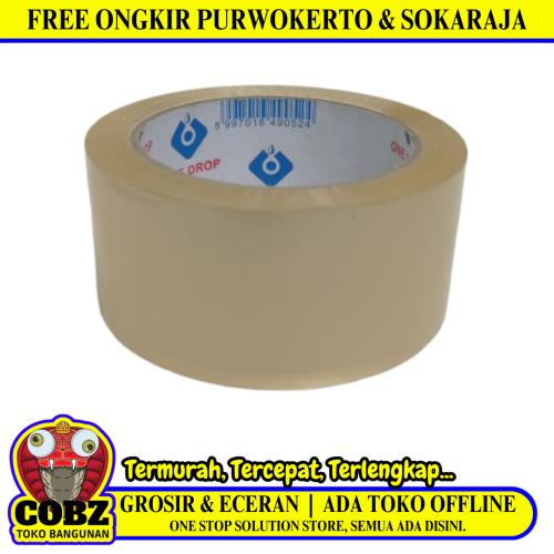 48 MM / ONE DROP Isolasi Selotip Lakban Stationary Tape Transparan