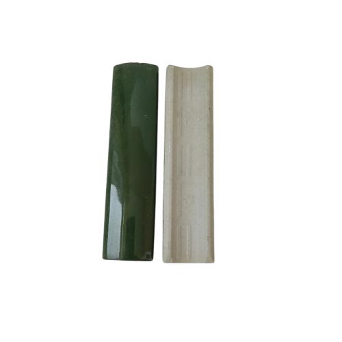 10 CM / NM Kuku Macan Bon Bon Lis Keramik Permukaan Hijau Lembar