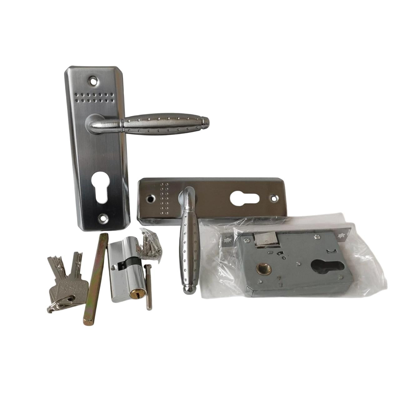 HSJ 013 SN / CP Handle Door Lock Tarikan Handle Kunci Pintu Kecil Set