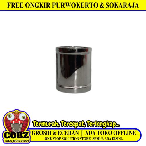 1/2 IN / TM Sok Drat Dalam Faucet Socket Fitting Pipa Stainless