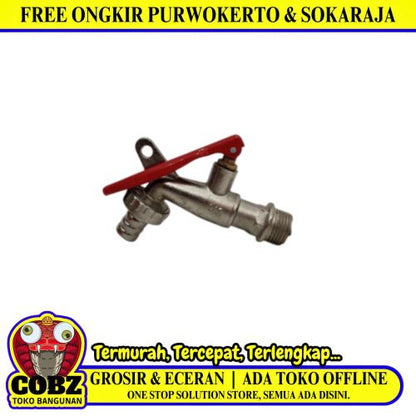 1/2 IN/ NLG  Kran Air Taman Kebun Kunci Mesin Cuci Stainless