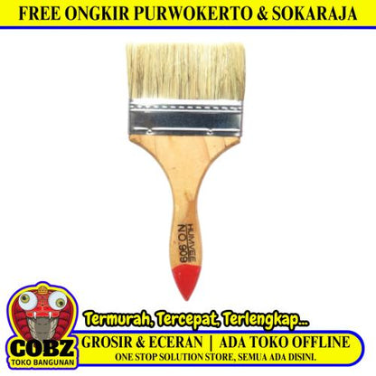 4 IN / HUMVEE Kuas Cat Tembok Kayu Besi Air Acrylic Paint Brush