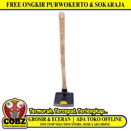 CARL SHCLIEPER Mata Pacul Cangkul Tani Kebun Tanaman Baja Plus Gagang Kayu Set