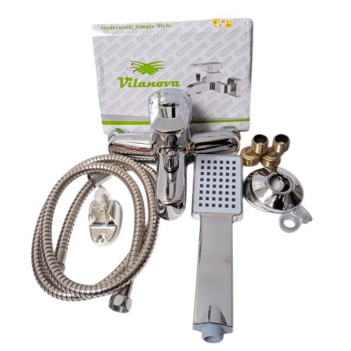 1/2 IN/ VILANOVA Keran Shower Panas Dingin Stainless+Selang+Shower Set