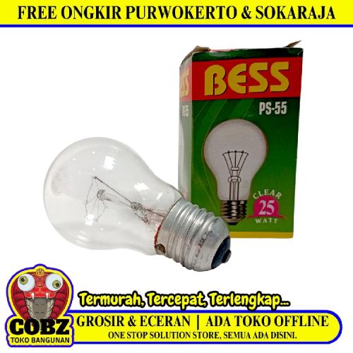 25 WATT / BESS PS-5S Lampu Bohlam Pijar Penghangat Ternak Ayam Kuning