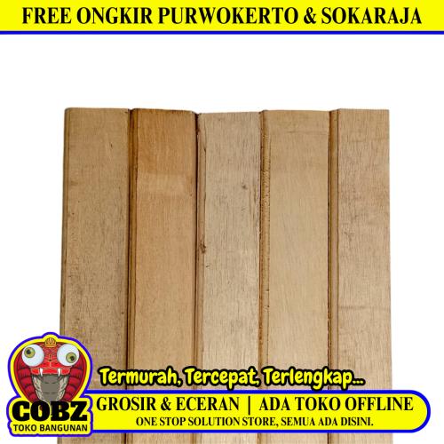 1 CM x 4 CM x 3 CM / NM List Kayu Profil Cermin Pigura Pintu Batang